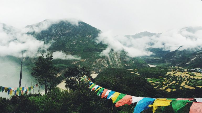 Tibetan prayer flags