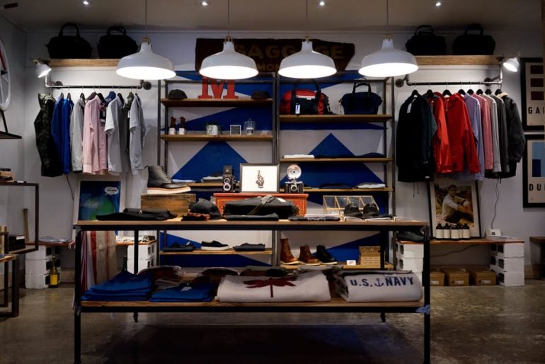 well-organized wardrobe
