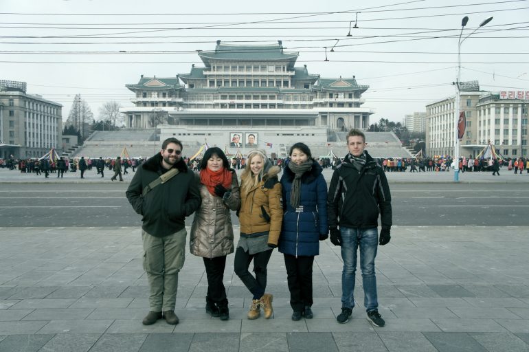 Group tour in North Korea