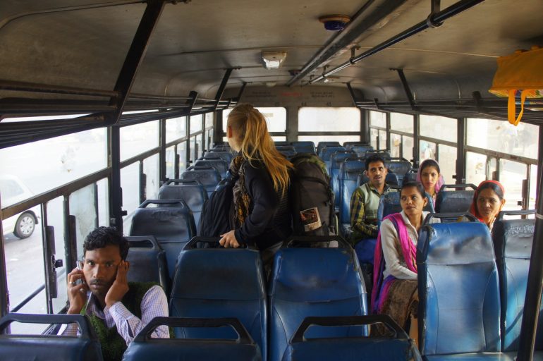 bus ride in India