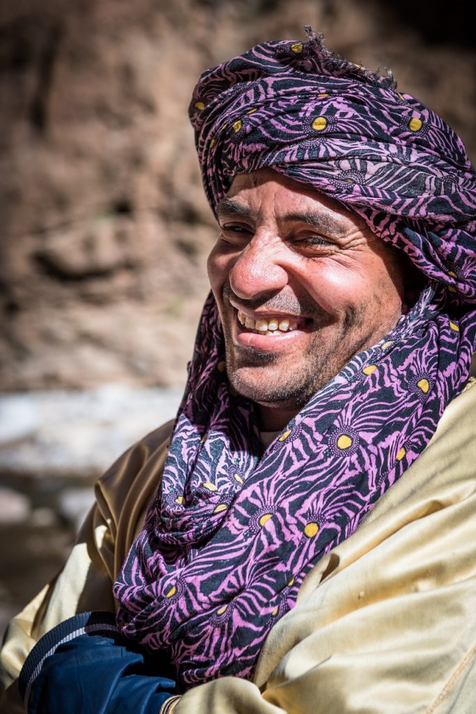 Moroccan man smile