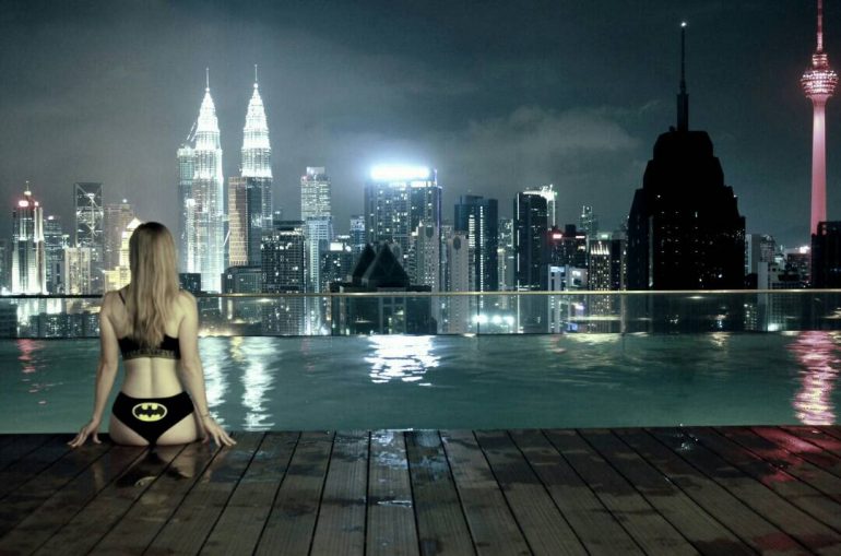 Rooftop swimming pool in Kuala Lumpur
