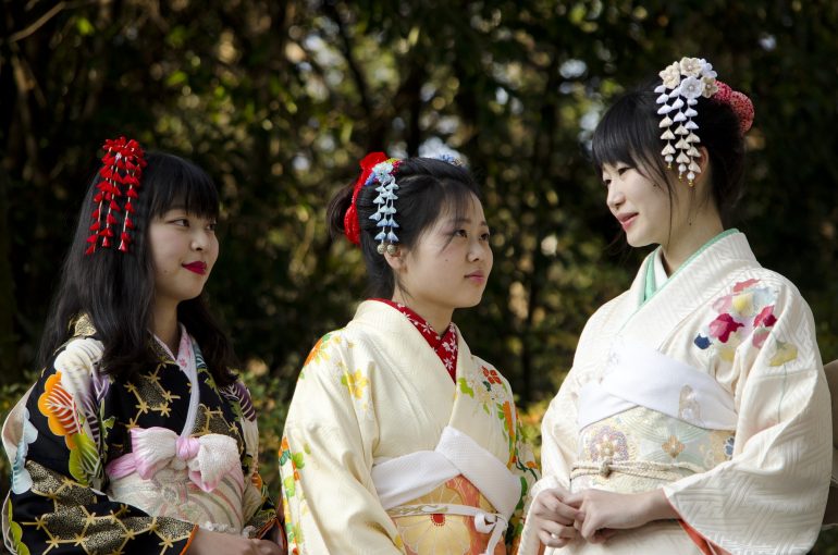 Kimono Japanese people