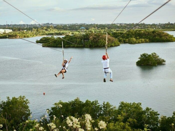 ziplining is the perfect way to get an adrenaline rush and a good view at the same time.